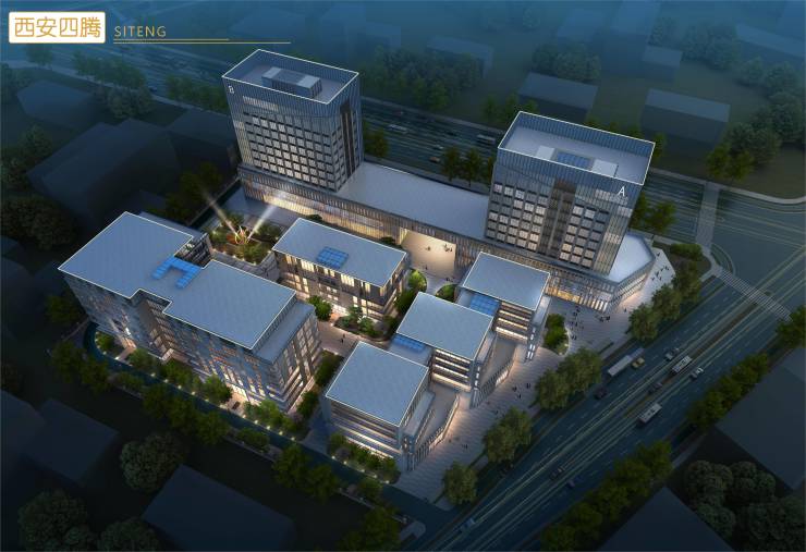 售楼处)西安四腾科技园-项目卖点-整层独栋-最新优惠-公园、学校(图1)