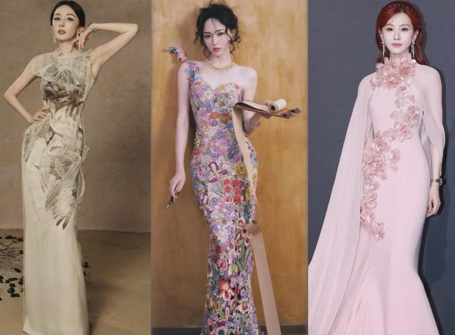 W盛典女明星杀疯了！热巴杨幂比拼顶奢高定刘诗诗资源不如唐嫣(图2)