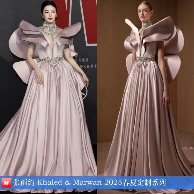 8月穿高定礼服的明星们：赵丽颖、迪丽热巴、杨颖、钟楚曦、刘雯、林允等(图2)