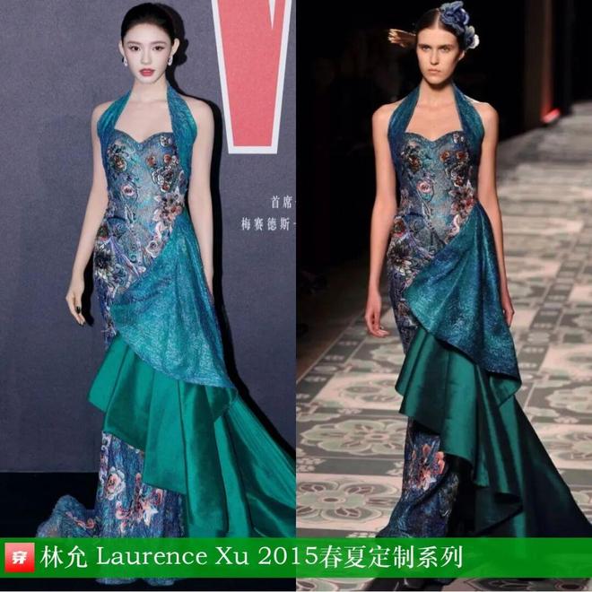 8月穿高定礼服的明星们：赵丽颖、迪丽热巴、杨颖、钟楚曦、刘雯、林允等(图3)