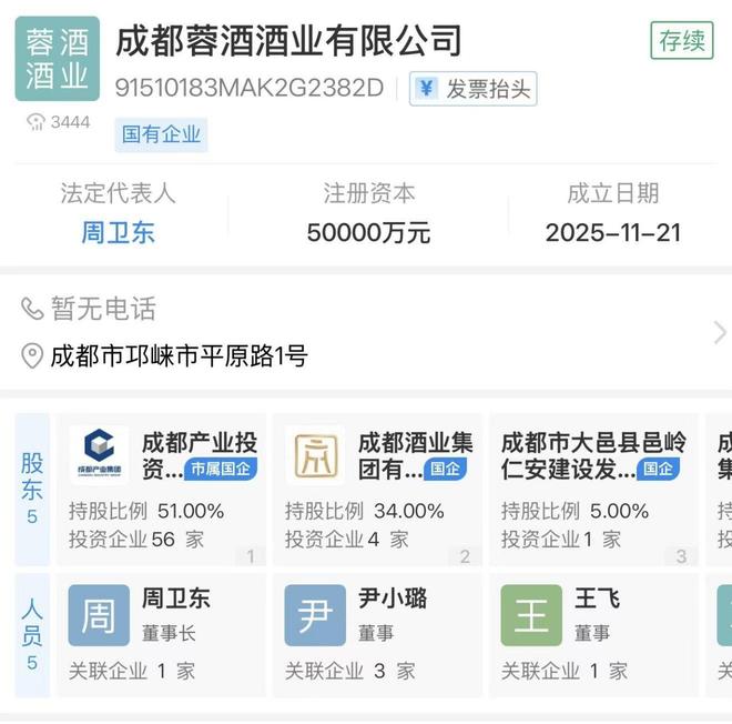 国资引领酒业新周期！成都蓉酒正式启航(图1)