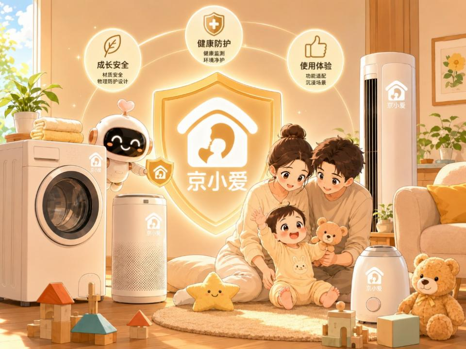 京东推出全新母婴级家电家居 IP“京小爱” 联合头部家电品牌发起“母婴安全守卫联盟”(图1)